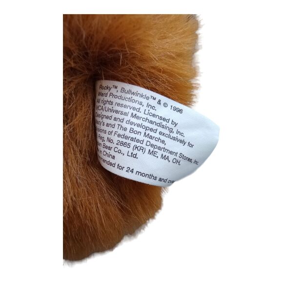 BULLWINKLE 1996 Macy's Annual Christmas Parade Plush Large Holiday Stuffed Toy - Picture 6 of 7